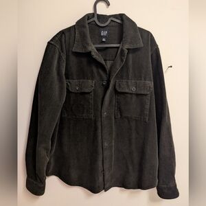 GAP Corduroy Shirt Jacket in Dark Olive - Mens XS